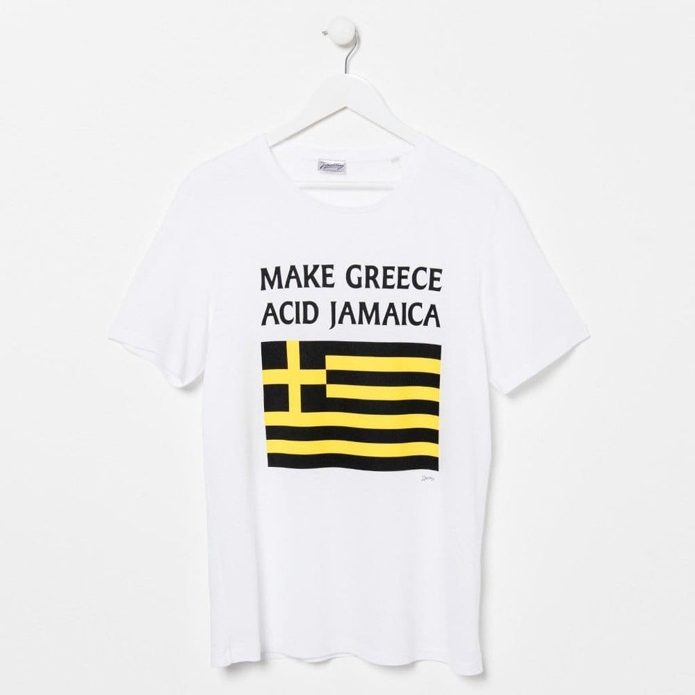Mixmag Feature 'Make Greece Acid Jamaica' Shirt In Their Christmas Must-Haves