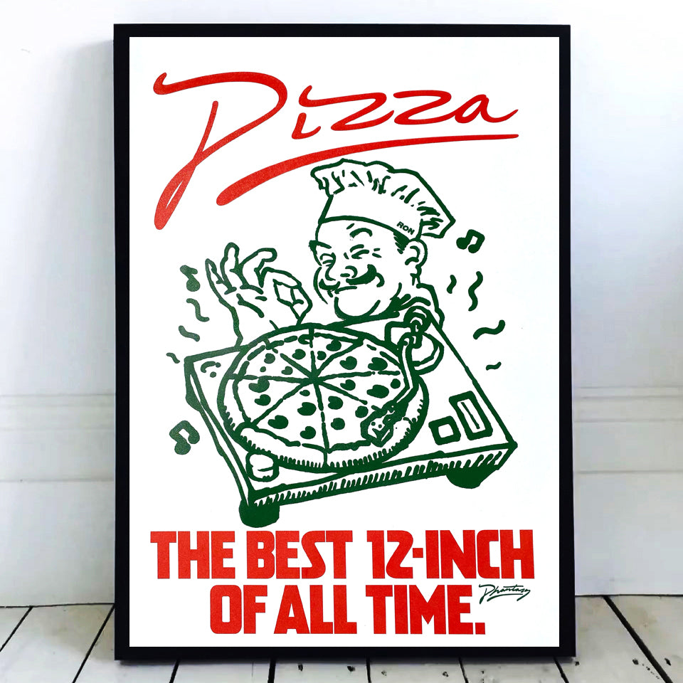 
                  
                    ピザ「史上最高の 12 インチ」スクリーン プリント
                  
                