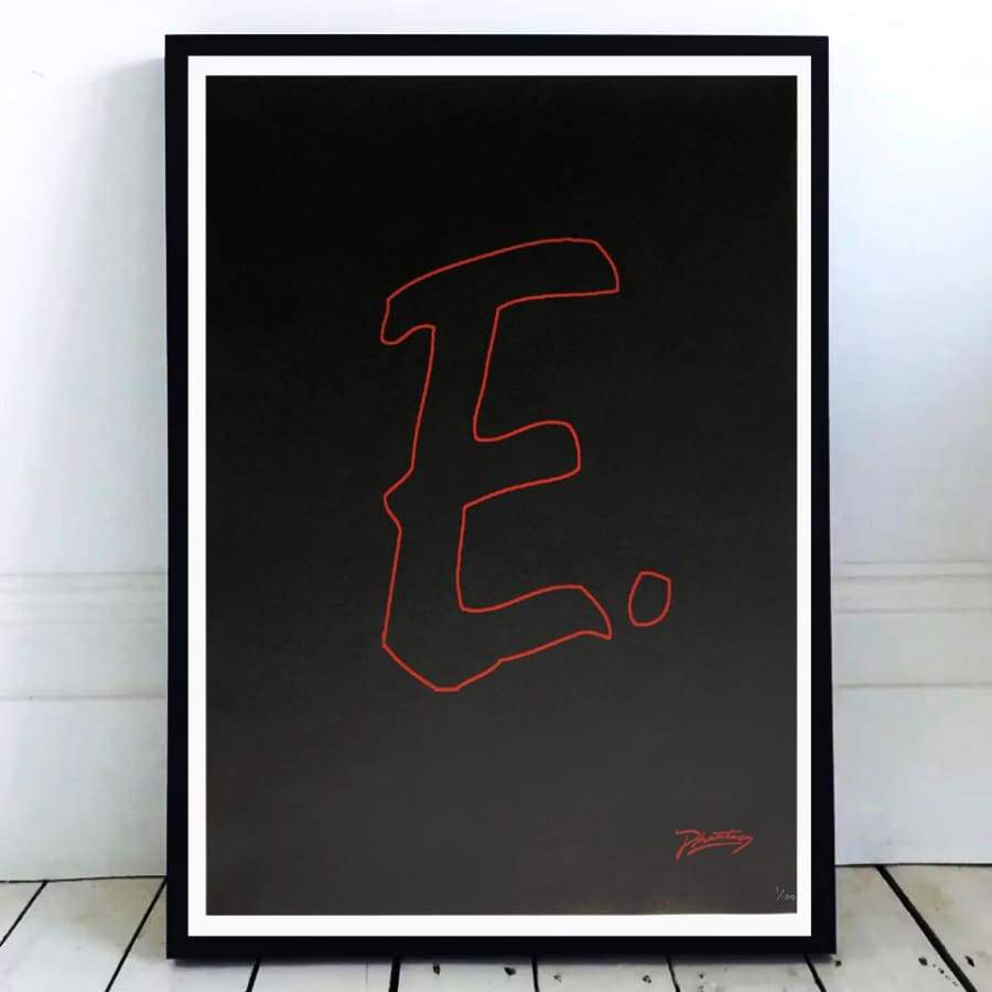 Erol Alkan 'E.' Ltd Edition Hand Numbered Screen Print / Screen Print